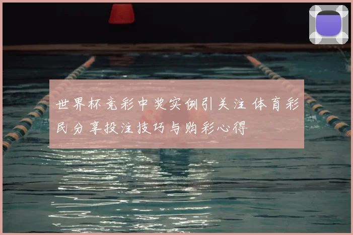 世界杯竞彩中奖实例引关注 体育彩民分享投注技巧与购彩心得